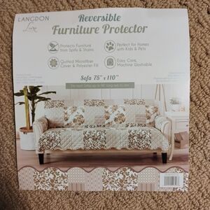 Reversible Furniture Protector - Brown and Cream